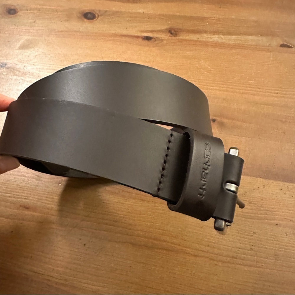 Carhartt Brown Leather Men's Belt size 38 NWT